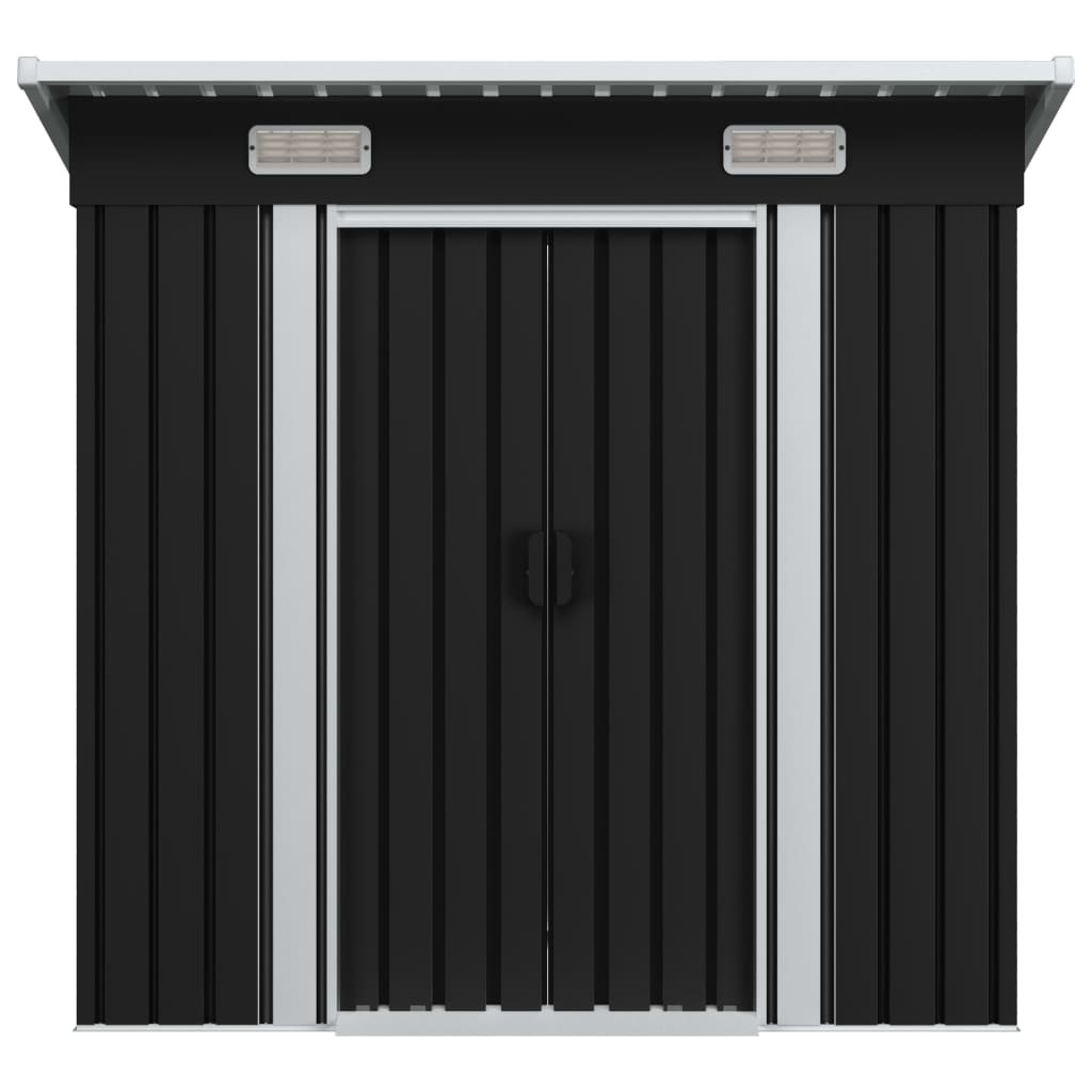 VidaXL Tuinschuur staal antraciet