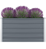 VidaXL Plantenbak verhoogd 100x100x45 cm gegalvaniseerd staal grijs
