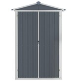 VidaXL Tuinschuur 116x45x175 cm gegalvaniseerd staal grijs