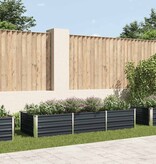 VidaXL Plantenbak verhoogd 240x80x45 cm gegalvaniseerd staal antraciet