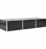 VidaXL Plantenbak verhoogd 240x80x45 cm gegalvaniseerd staal antraciet