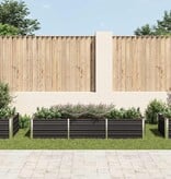 VidaXL Plantenbak verhoogd 240x80x45 cm gegalvaniseerd staal antraciet
