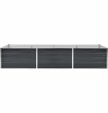 VidaXL Plantenbak verhoogd 240x80x45 cm gegalvaniseerd staal antraciet