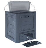 VidaXL Compostbak 260 L 60x60x73cm grijs