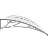 VidaXL Deurluifel 240x100 cm PC grijs