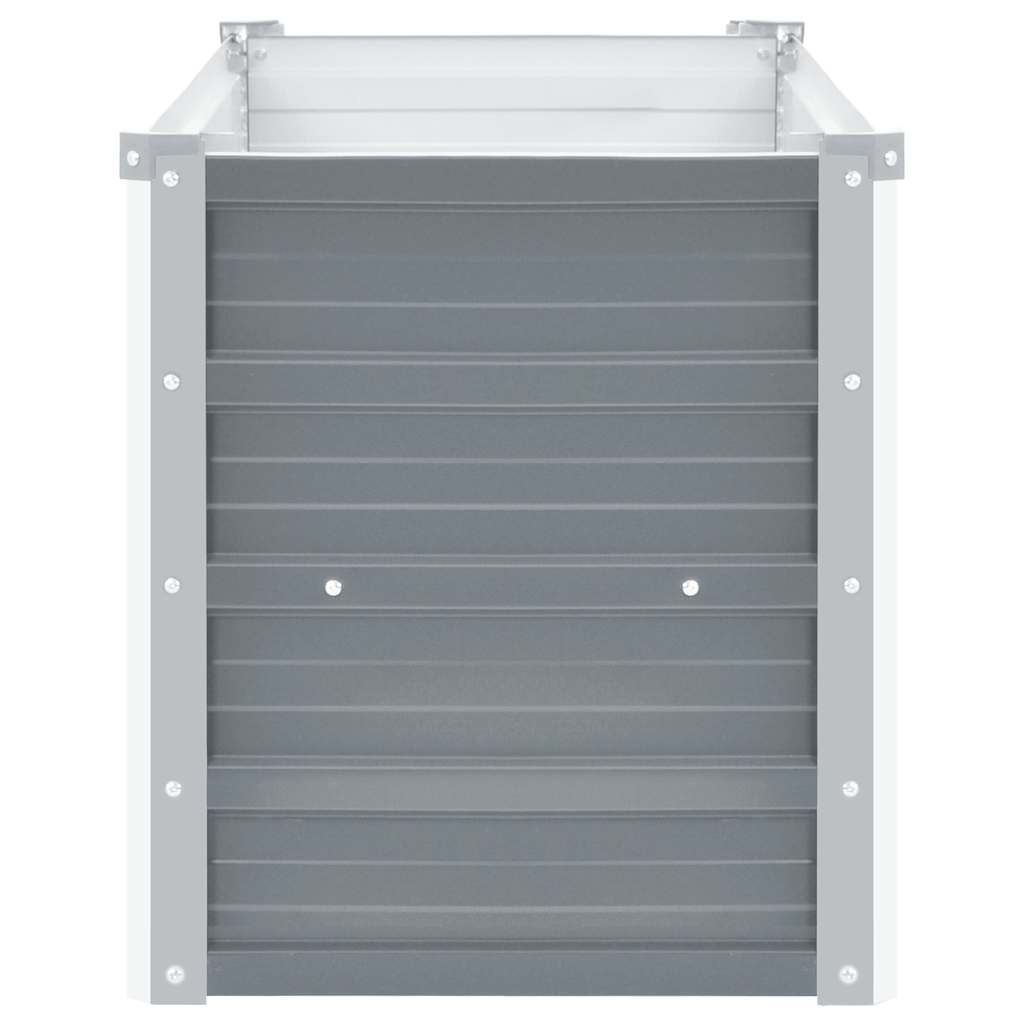 VidaXL Plantenbak verhoogd 100x40x45 cm gegalvaniseerd staal grijs