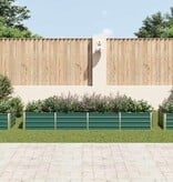 VidaXL Plantenbak verhoogd 320x80x45 cm gegalvaniseerd staal groen