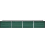 VidaXL Plantenbak verhoogd 320x80x45 cm gegalvaniseerd staal groen