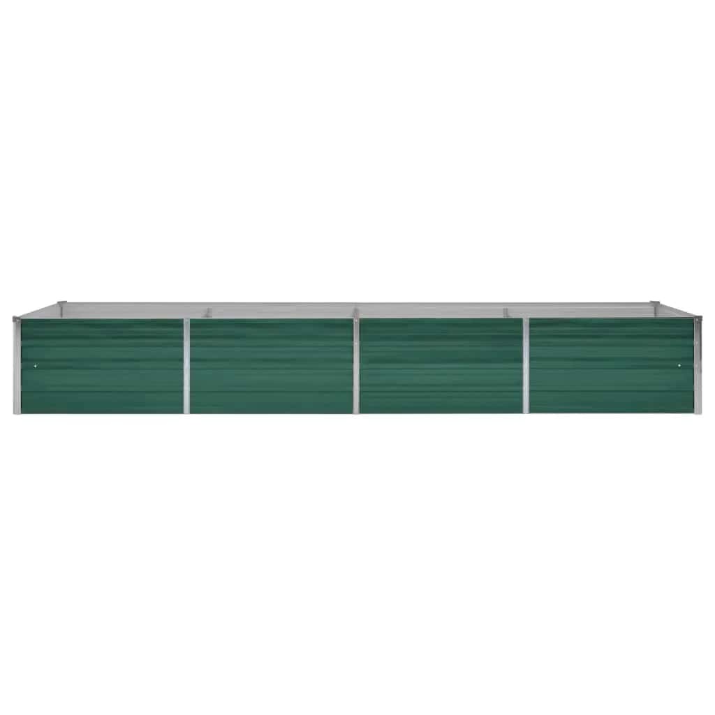 VidaXL Plantenbak verhoogd 320x80x45 cm gegalvaniseerd staal groen
