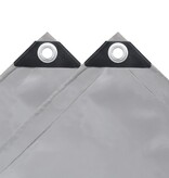 VidaXL Dekzeil 650 g/m² 4x8 m grijs