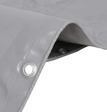 VidaXL Dekzeil 650 g/m² 3x3 m grijs