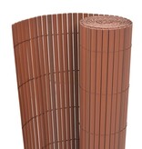 VidaXL Tuinafscheiding dubbelzijdig 90x300 cm PVC bruin