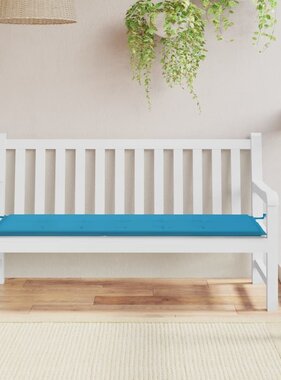 VidaXL Tuinbankkussen 150x50x3 cm oxford stof blauw