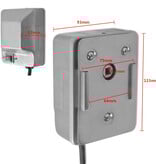 VidaXL BBQ Draaispit motor roestvrij staal 4 W