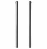 VidaXL Hekpalen 2 pcs Grijs 50 cm Poedergecoat staal