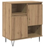 VidaXL Dressoir artisanaal eikenkleurig 60 x 35 x 70 cm Bewerkt hout