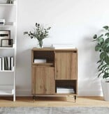 VidaXL Dressoir artisanaal eikenkleurig 60 x 35 x 70 cm Bewerkt hout