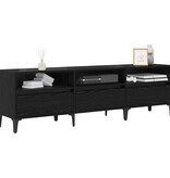 VidaXL TV-kast Zwart eiken 150 x 30 x 44.5 cm Bewerkt hout
