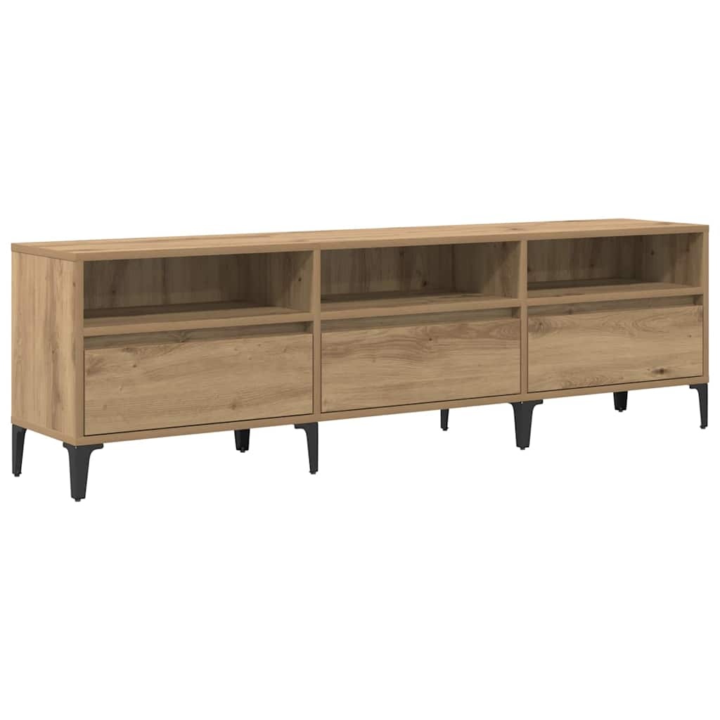 VidaXL TV-kast artisanaal eikenkleurig 150 x 30 x 44.5 cm Bewerkt hout