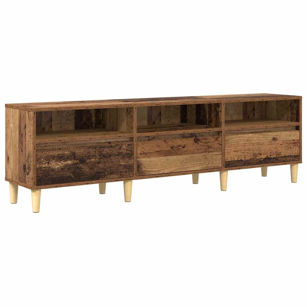VidaXL TV-kast met lade Oud hout 150 x 30 x 45 cm Bewerkt hout