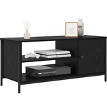 VidaXL TV-kast Zwart eiken 100 x 40 x 45 cm Bewerkt hout