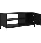 VidaXL TV-kast Zwart eiken 100 x 40 x 45 cm Bewerkt hout