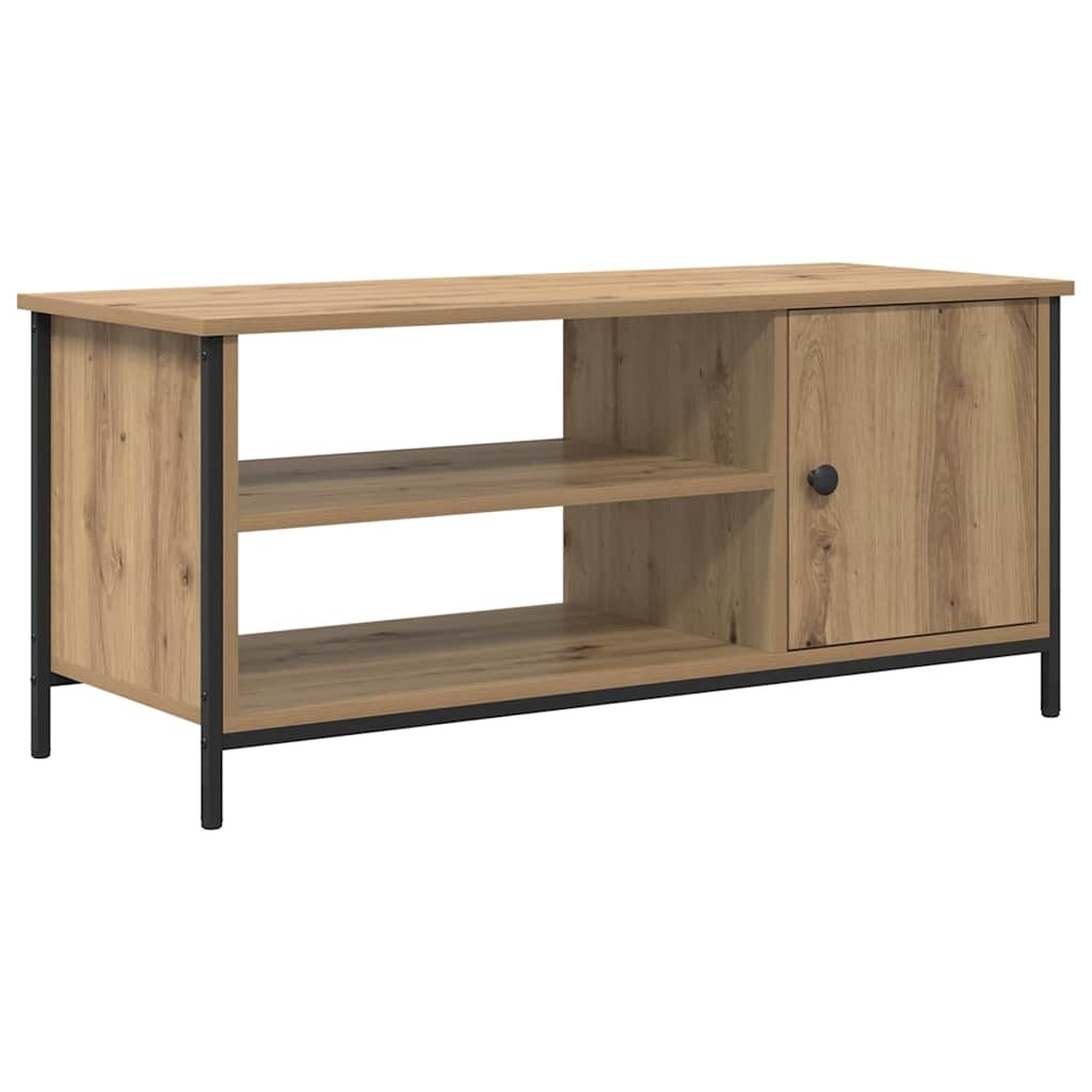 VidaXL TV-kast artisanaal eikenkleurig 100 x 40 x 45 cm Bewerkt hout