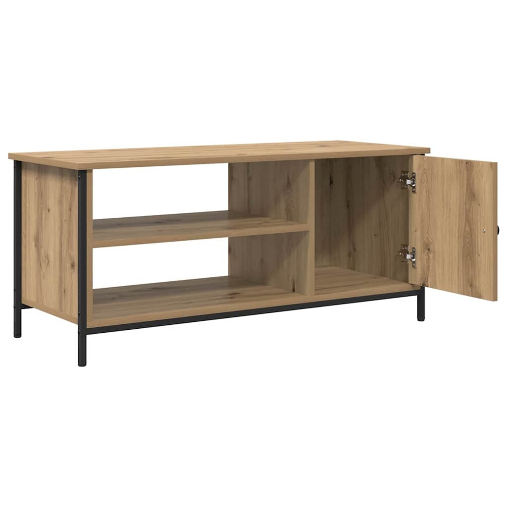 VidaXL TV-kast artisanaal eikenkleurig 100 x 40 x 45 cm Bewerkt hout