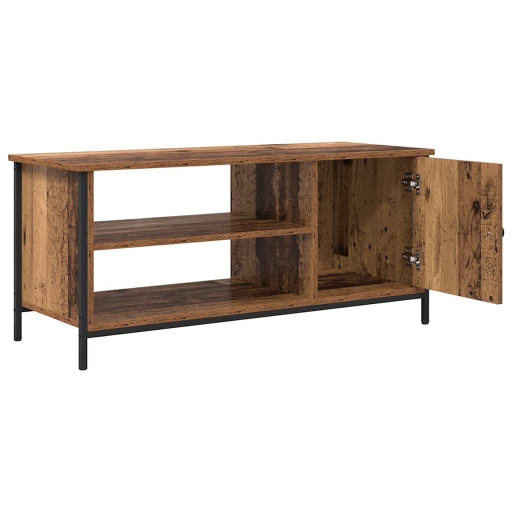 VidaXL TV-kast Oud hout 100 x 40 x 45 cm Bewerkt hout