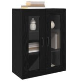 VidaXL Hangende Wandkast Zwart 69.5 x 34 x 90 cm Bewerkt hout