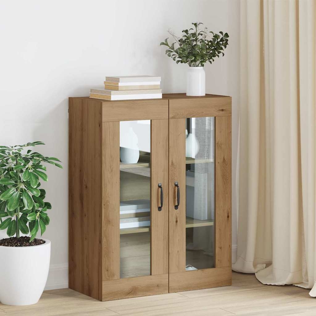 VidaXL Hangende Wandkast Bruin 69.5 x 34 x 90 cm Bewerkt hout