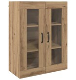 VidaXL Hangende Wandkast Bruin 69.5 x 34 x 90 cm Bewerkt hout