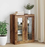 VidaXL Hangende Wandkast Bruin 69.5 x 34 x 90 cm Bewerkt hout