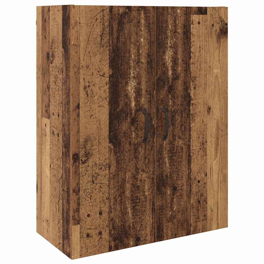 VidaXL Hangkast Wandgemonteerd Oud hout 69.5 x 34 x 90 cm Bewerkt hout