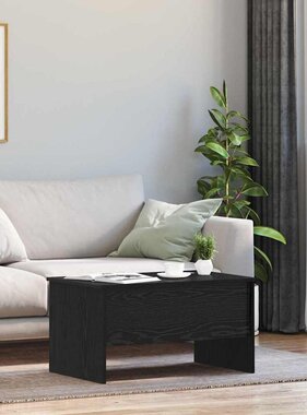 VidaXL Salontafel Zwart eiken 80 x 50,5 x 42,5 cm Bewerkt hout