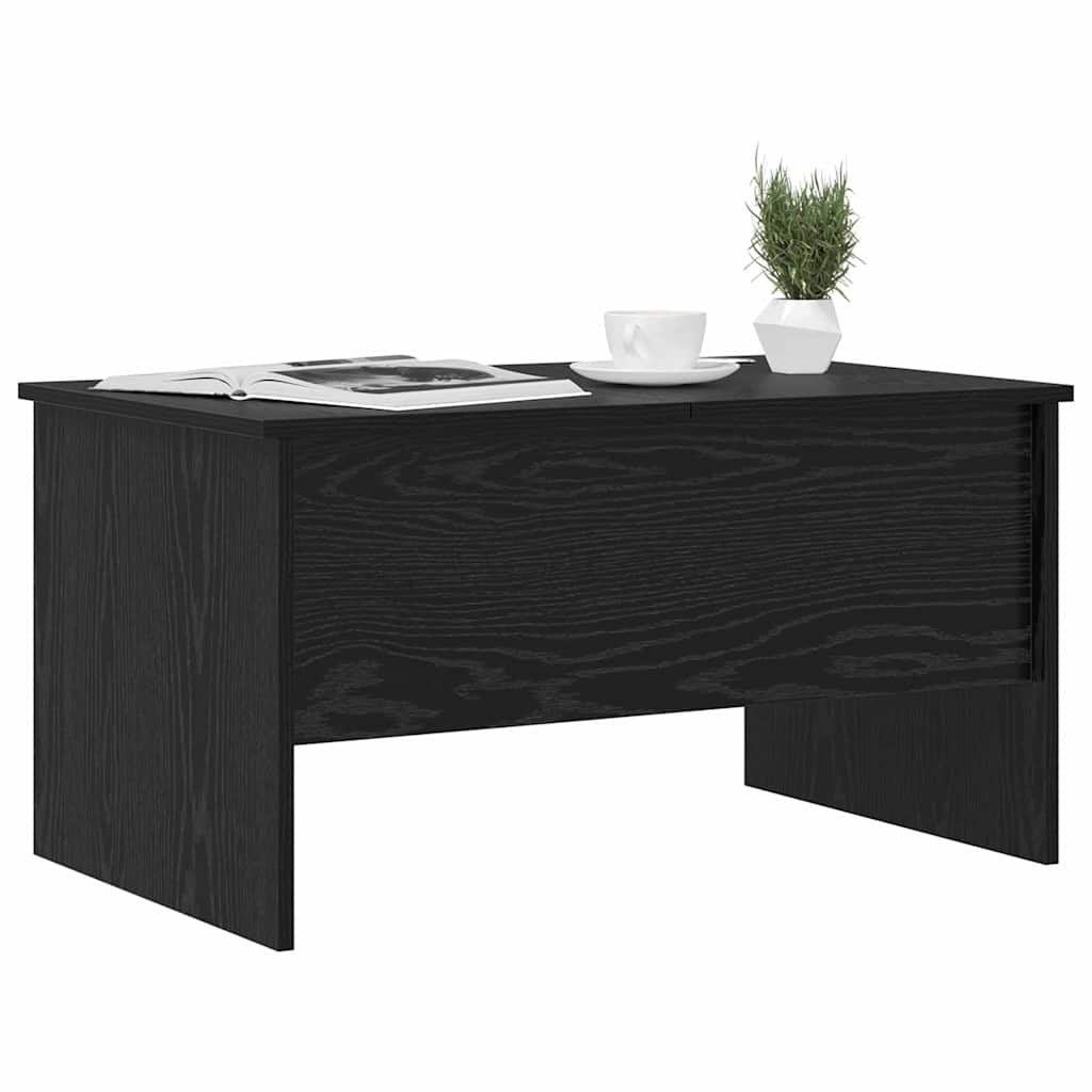VidaXL Salontafel Zwart eiken 80 x 50,5 x 42,5 cm Bewerkt hout