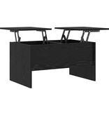 VidaXL Salontafel Zwart eiken 80 x 50,5 x 42,5 cm Bewerkt hout