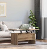 VidaXL Salontafel artisanaal eikenkleurig 80 x 50,5 x 42,5 cm