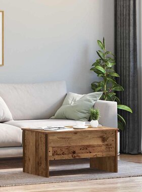 VidaXL Salontafel Oud hout 80 x 50,5 x 42,5 cm Bewerkt hout