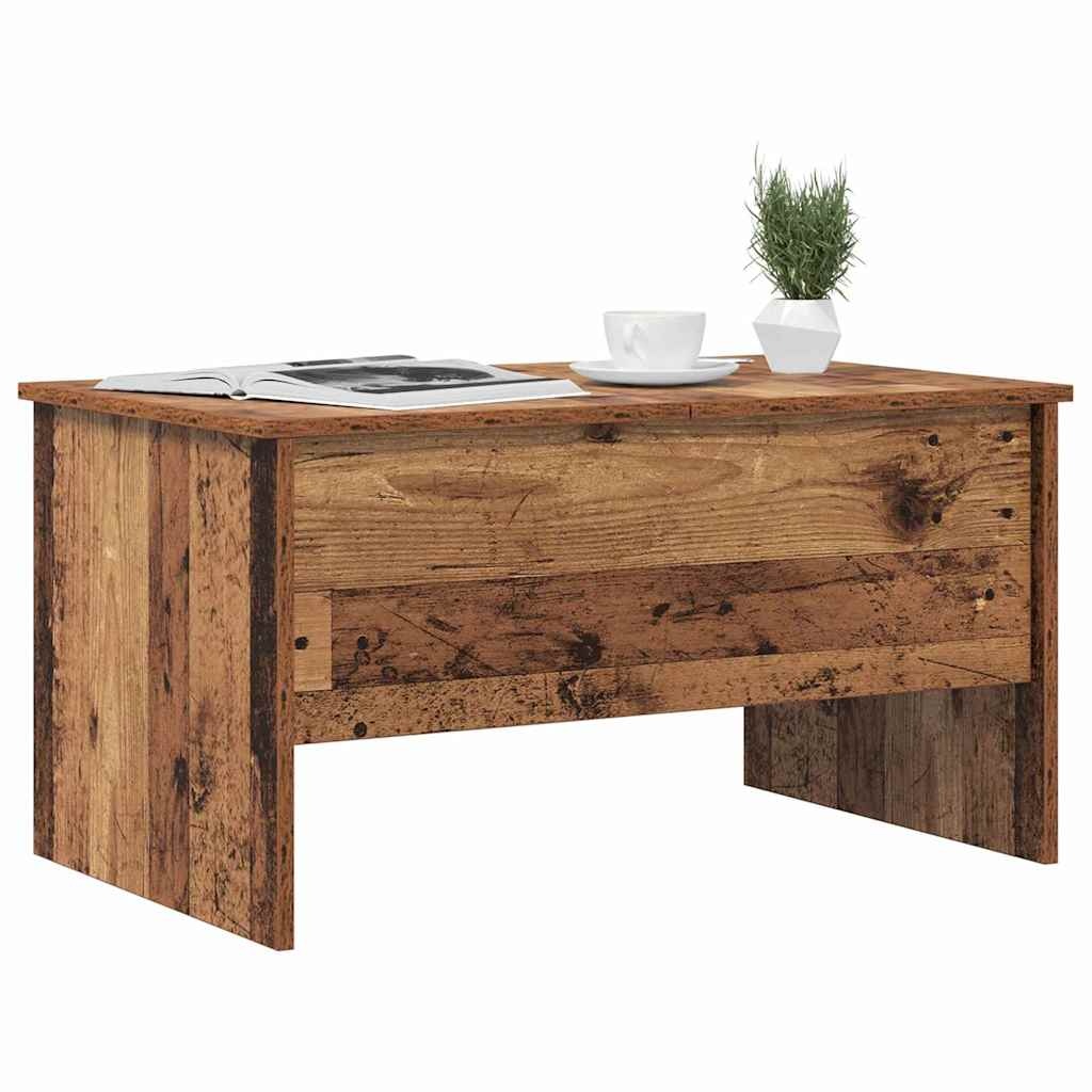 VidaXL Salontafel Oud hout 80 x 50,5 x 42,5 cm Bewerkt hout