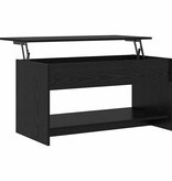 VidaXL Salontafel Zwart eiken 80 x 50,5 x 41,5 cm Bewerkt hout