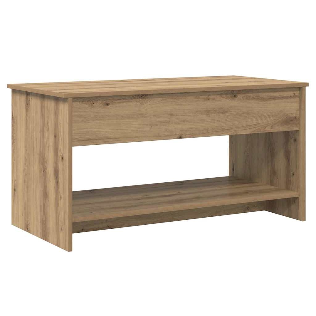 VidaXL Salontafel artisanaal eikenkleurig 80 x 50,5 x 41,5 cm