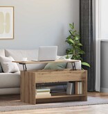 VidaXL Salontafel artisanaal eikenkleurig 80 x 50,5 x 41,5 cm