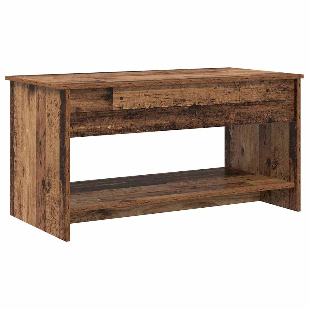 VidaXL Salontafel Oud hout 80 x 50,5 x 41,5 cm Bewerkt hout