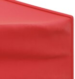 VidaXL Partytent inklapbaar met zijwanden 2x2 m rood