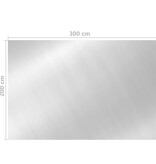 VidaXL Zwembadhoes 300x200 cm PE zilverkleurig