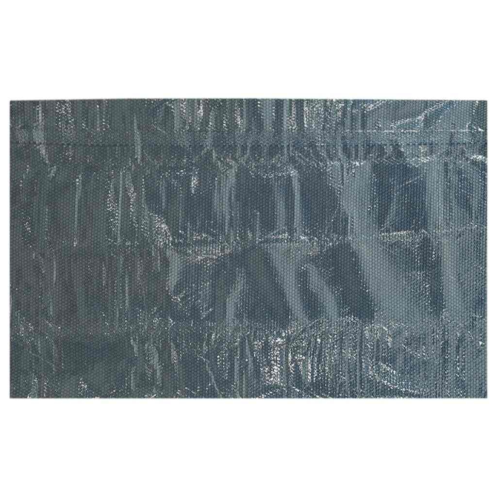 VidaXL Zwembadfolie solar drijvend 600x300 cm PE zwart en blauw