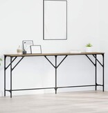 VidaXL Wandtafel artisanaal eikenkleurig 200 x 29 x 75 cm