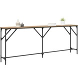 VidaXL Wandtafel artisanaal eikenkleurig 200 x 29 x 75 cm