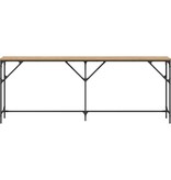 VidaXL Wandtafel artisanaal eikenkleurig 200 x 29 x 75 cm